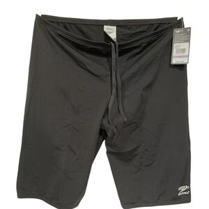 Speedo Men's Endurance+ Swim Race Jammer Waist 38" 8805014 Black NIB Competition